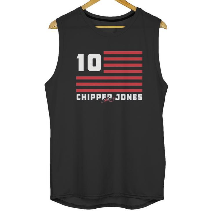 Chipper Jones  Flag Stripes Men Tank Top