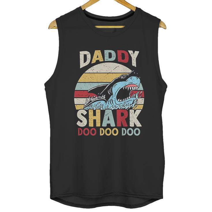 Daddy Shark Family Time Dad Birthday Gifts Men Tank Top