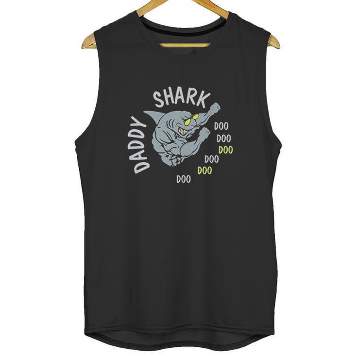 Daddy Shark Gymer Dad Birthday Gifts Men Tank Top