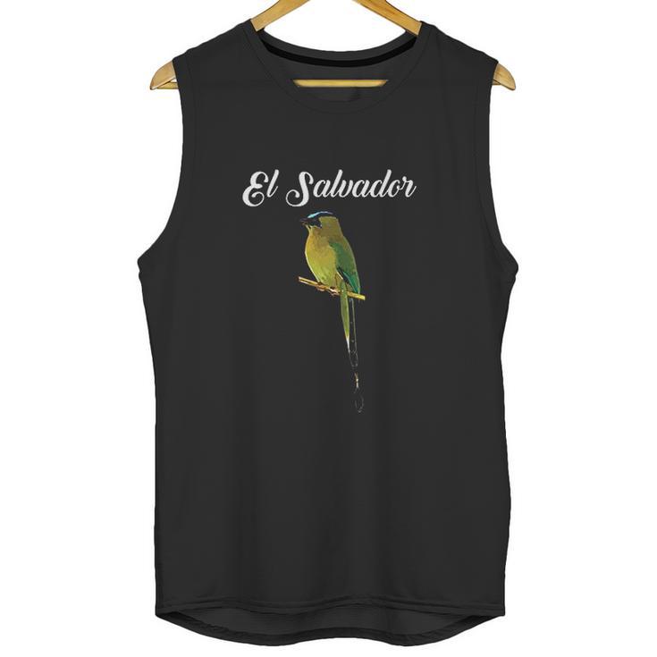 El Salvador Torogoz National Bird Salvadorian Pupusas Flag Men Tank Top