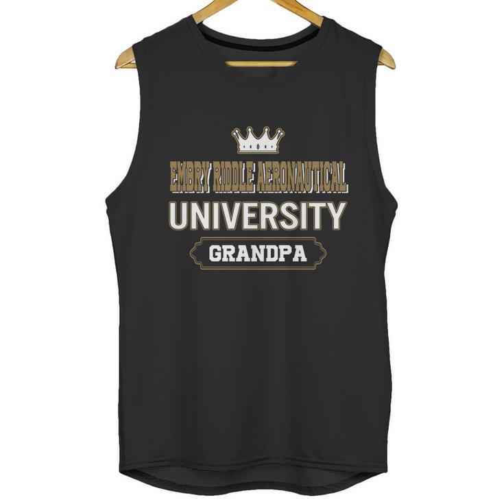 Embry Riddle Aeronautical University Grandpa Great Gift For Grandparents Men Tank Top