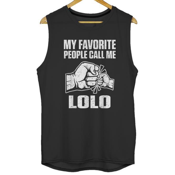 My Favorite People Call Me Lolo Filipino Grandpa Gift Men Tank Top