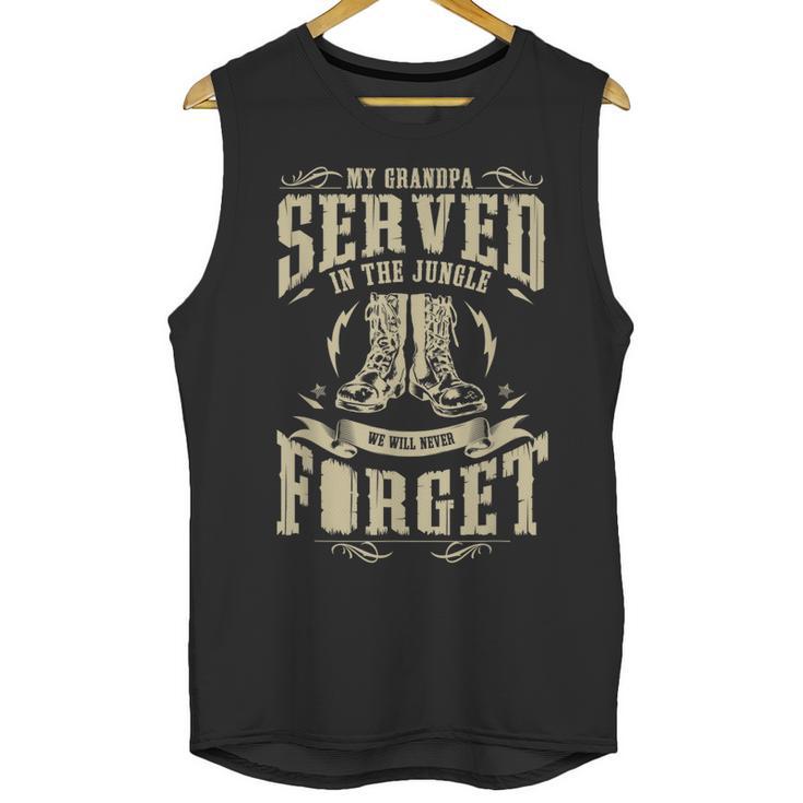 My Grandpa Served In The Jungle Vietnam Veteran Men Tank Top