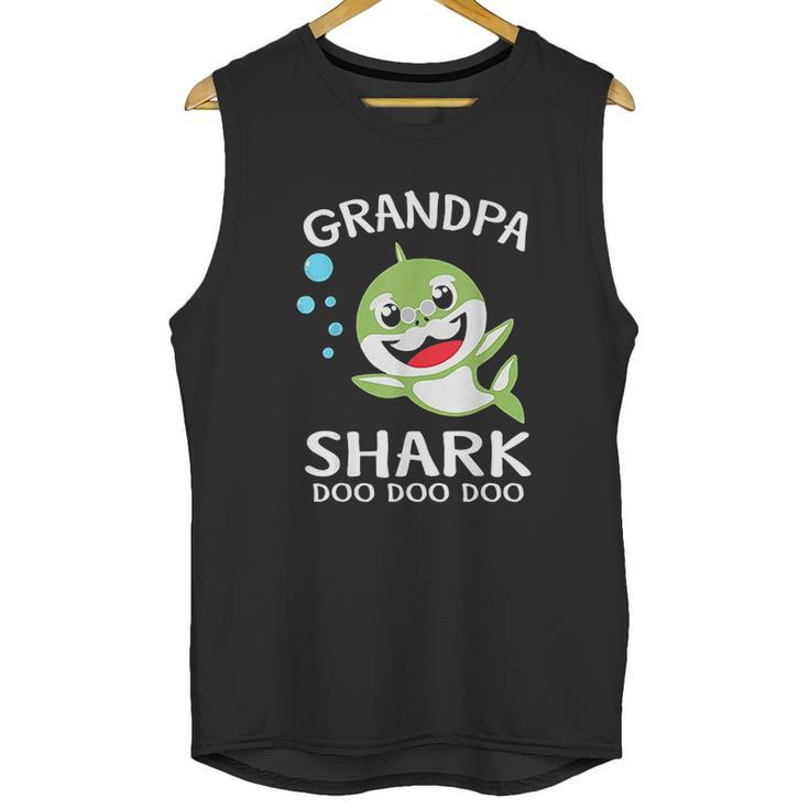 Grandpa Shark Funny Fathers Day Men Tank Top