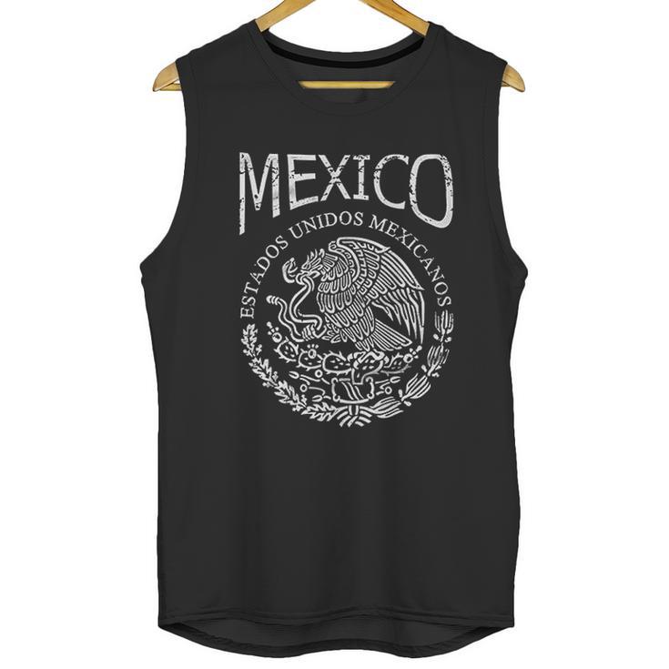 Hecho En Mexico Mexican Flag Coat Of Arms Escudo Mexicano For Men Men Tank Top