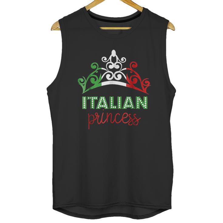 Italian Princess Tiara National Flag Men Tank Top