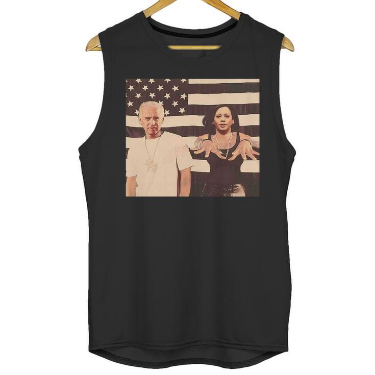 Joe Biden And Kamala Harris Make Shup Outkast Stankonia America Flag Shirt Mf Men Tank Top