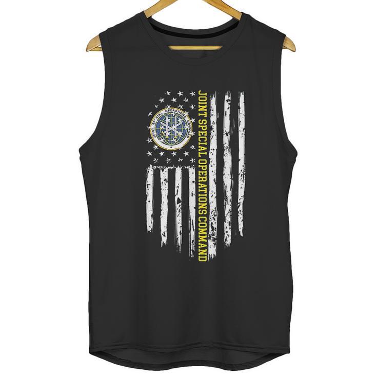 Joint Special Operations Command American Flag Men Tank Top