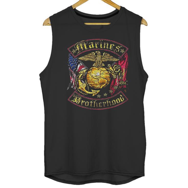 Marine Corps Usmc Marines Double Flag Men Tank Top