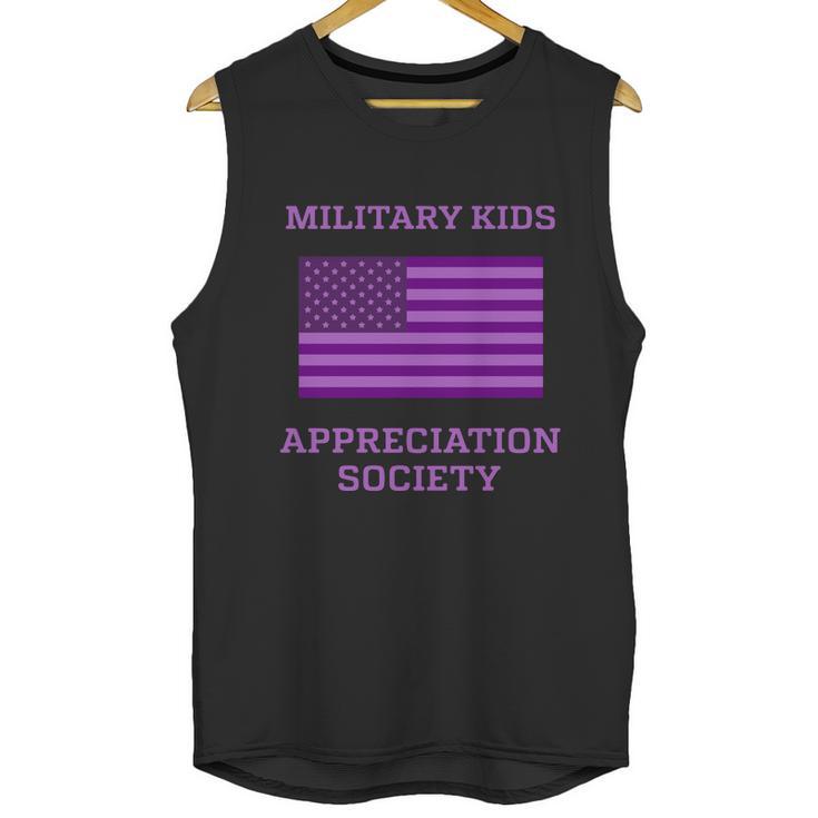 Military Kids Appreciation Society Veteran Of Us Army American Flag Graphic Design Printed Casual Daily Basic Men Tank Top