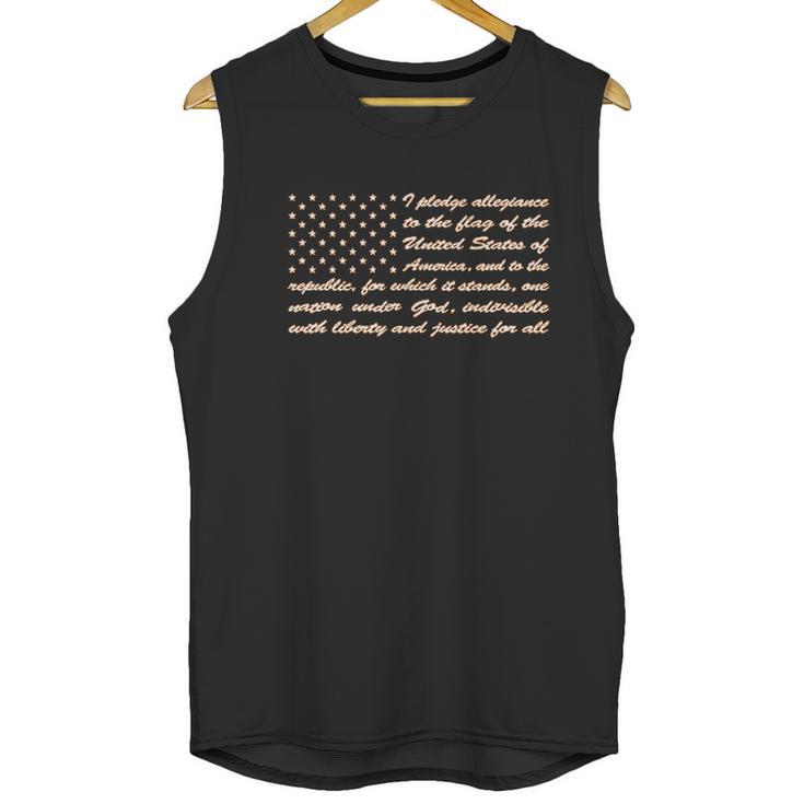 Mixtbrand Amerian Flag Pledge Of Allegiance Men Tank Top