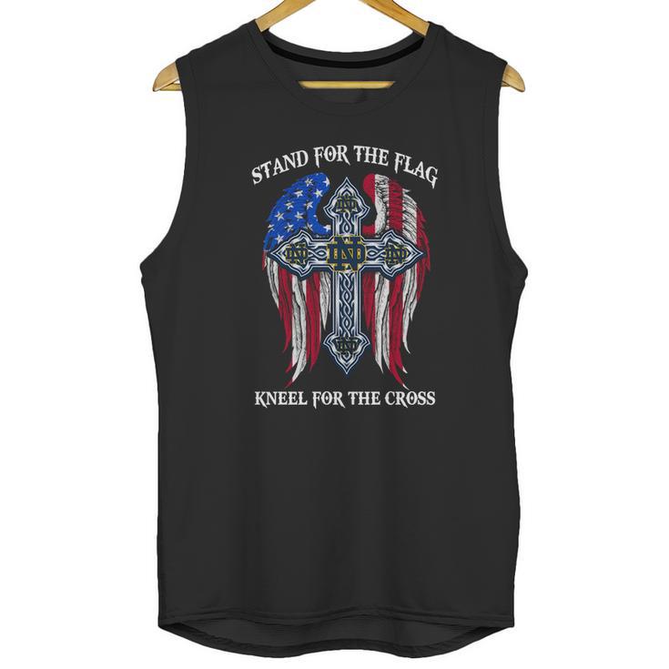 Notre Dame Fighting Irish Stand For The Flag Kneel For The Cross Men Tank Top