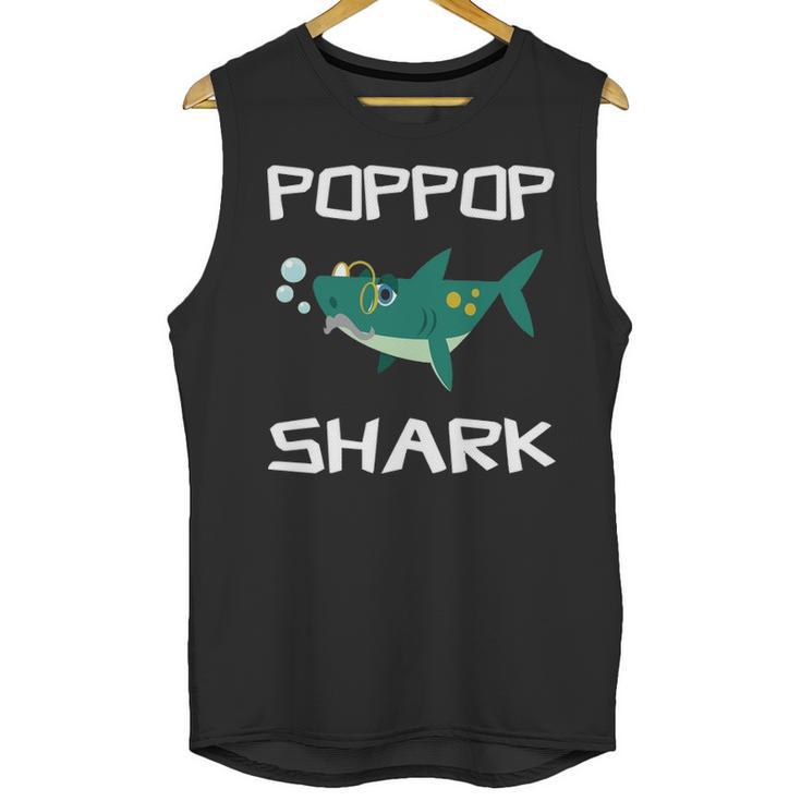 Poppop Grandpa Gift Poppop Grandpa Shark Men Tank Top