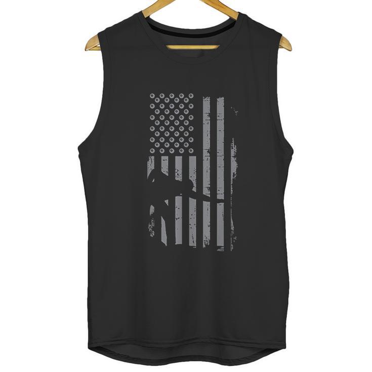 Retro American Flag Billiard Gift For Pool Shooting Player Men Tank Top