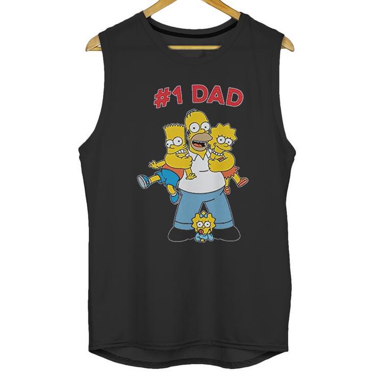 The Simpsons Cuddle Number One Dad Men Tank Top