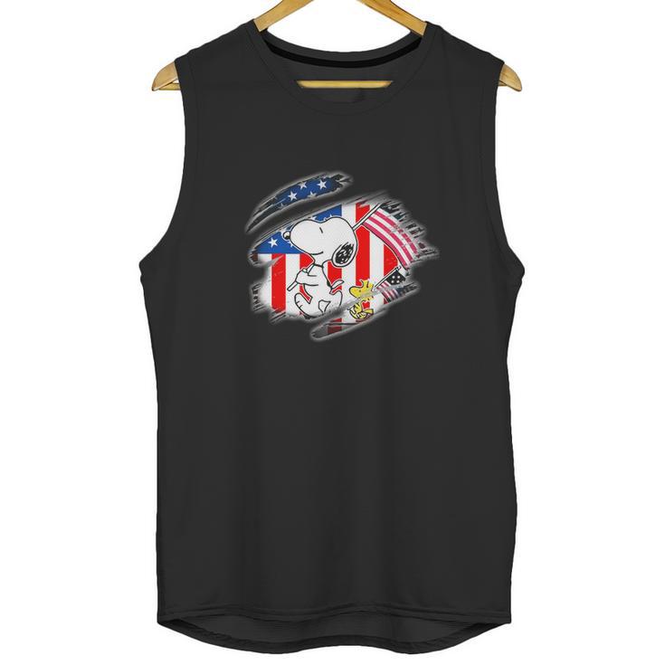 Snoopy Flag Men Tank Top