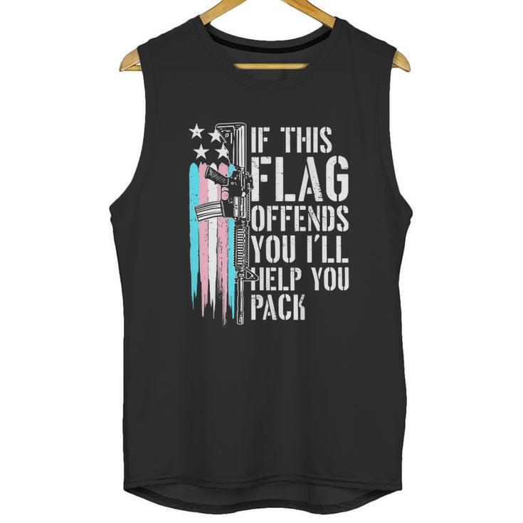 Transgender If This Flag Offends You Ar15 Gun Rights Trans Men Tank Top