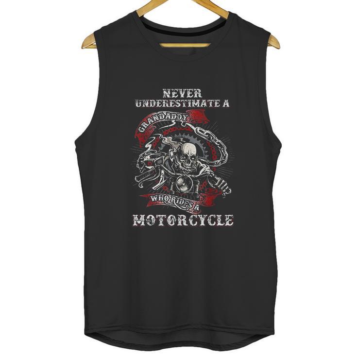 Never Underestimate A Grandaddy With A Motorcycle Men Tank Top