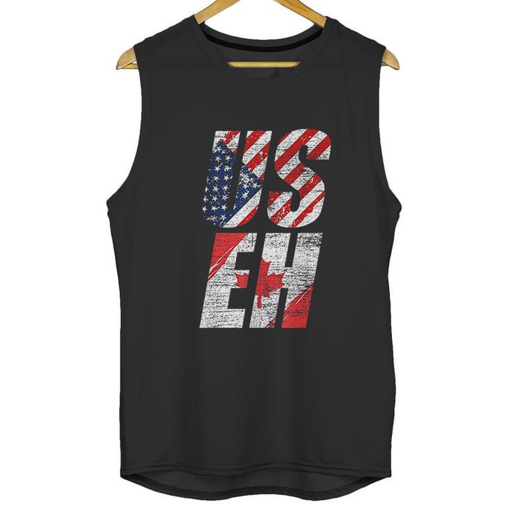 Useh Canadian Flag American Usa 4Th Of July Canada Men Tank Top