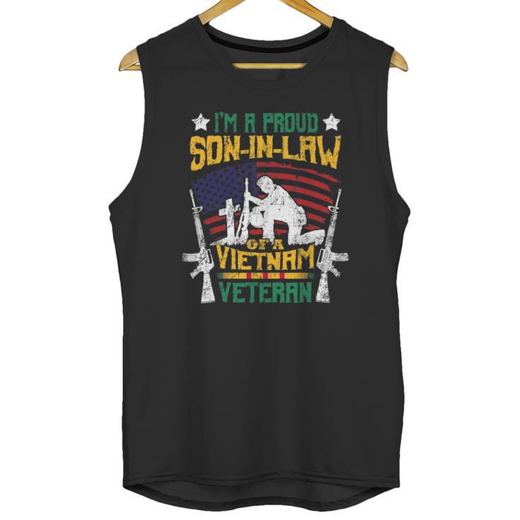 Veteran  Proud Son In Law Of A Vietnam Veteran Men Tank Top