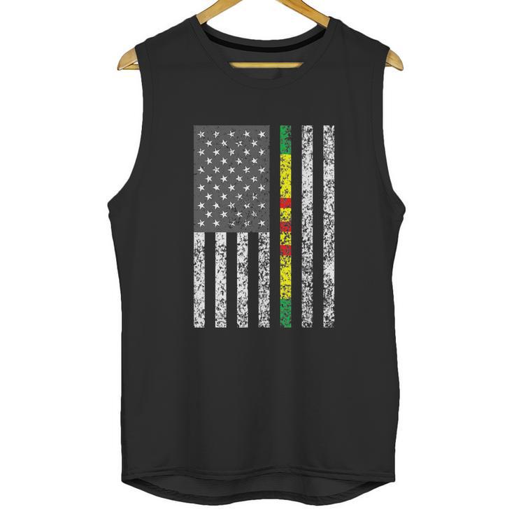 Vietnam Veteran Us Flag Vietnam Service Ribbon Graphic Design Printed Casual Daily Basic Men Tank Top