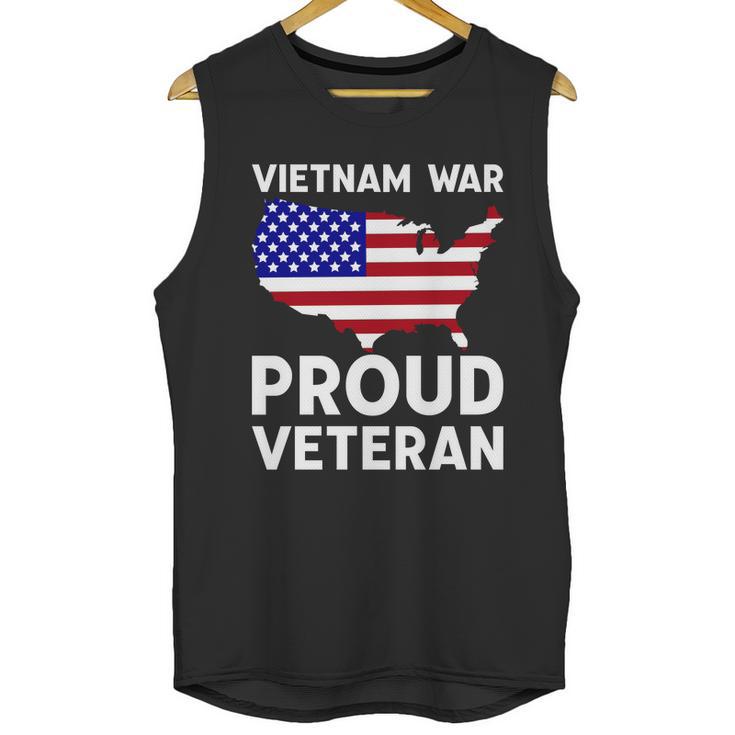 Vietnam War Proud Veteran Graphic Design Printed Casual Daily Basic Men Tank Top