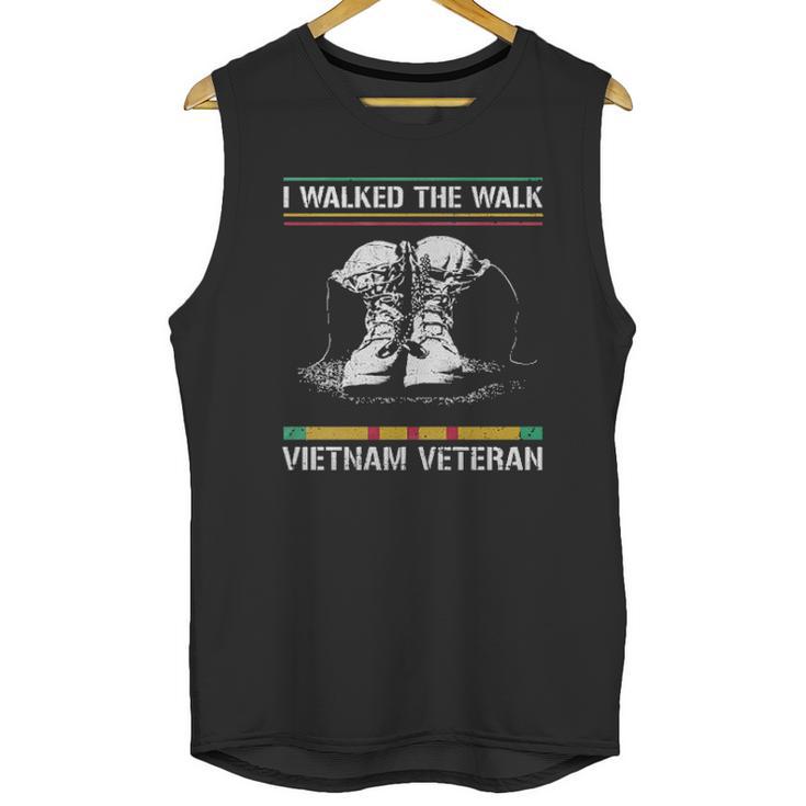 I Walked The Walk Vietnam Veteran Aesthetic Gift 2022 Men Tank Top