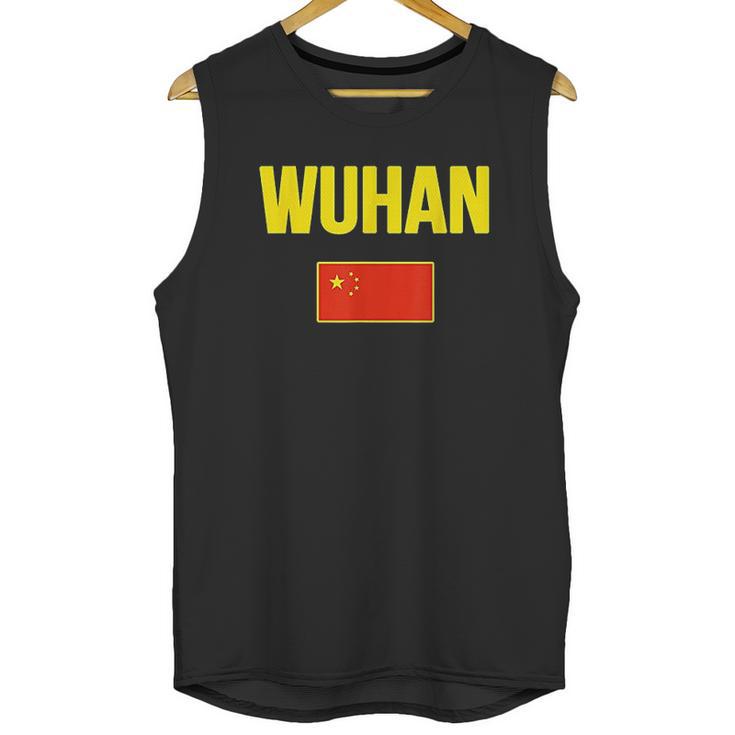 Wuhan Chinese Flag China Men Tank Top