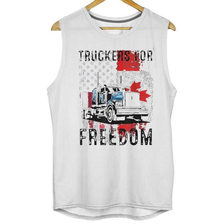 American Flag Canada Flag Freedom Awesome 2022 Gift Men Tank Top