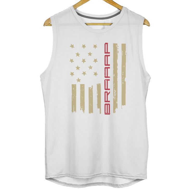 Braaap Snowmobile Flag Men Tank Top