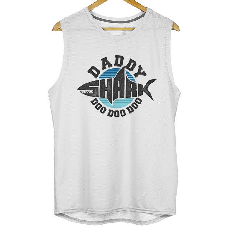 Daddy Shark Graphic Dad Birthday Gifts Men Tank Top