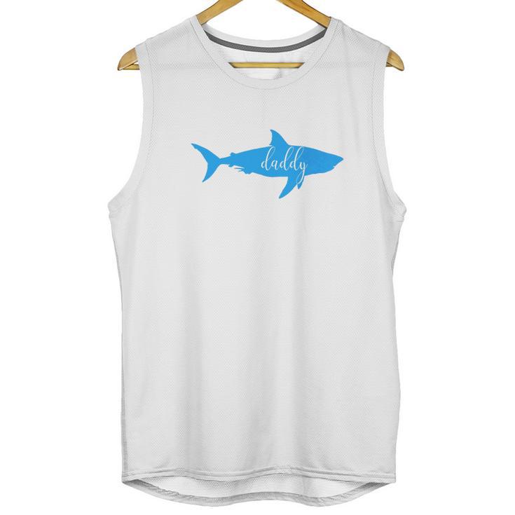 Mens Daddy Shark Short Sleeve Top Men Tank Top