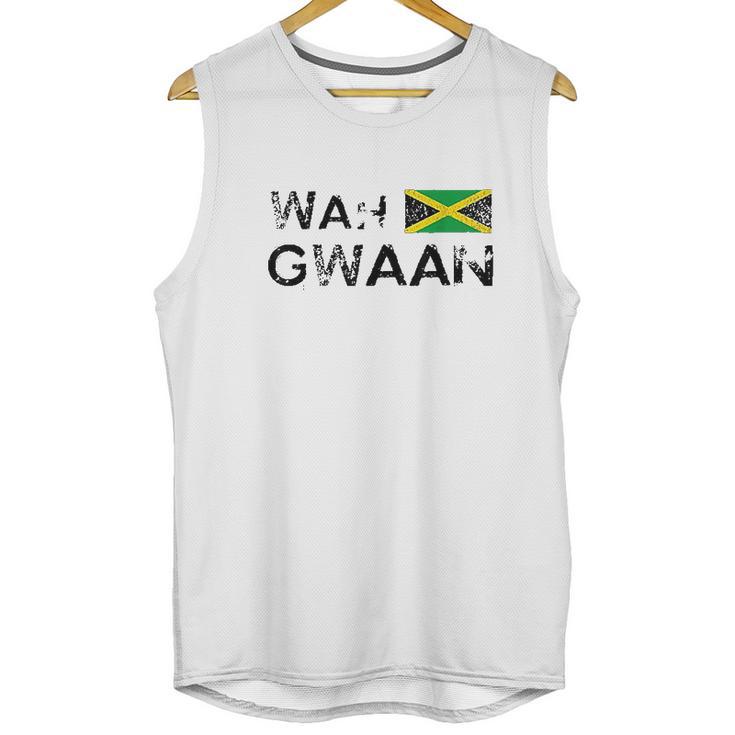 Jamaica Wah Gwaan Flag Jamaican Pride Fan Gift Men Tank Top