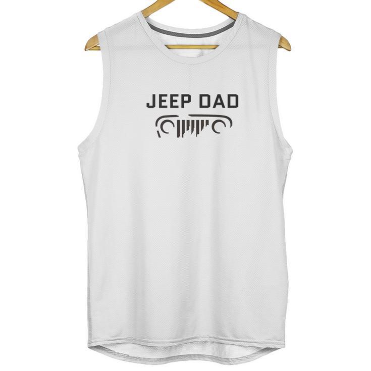 Mens Jeep Dad Cool Grunge Grille Men Tank Top