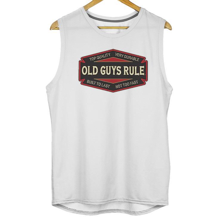 Old Guys Rule Built To Last  Gravel Men Tank Top