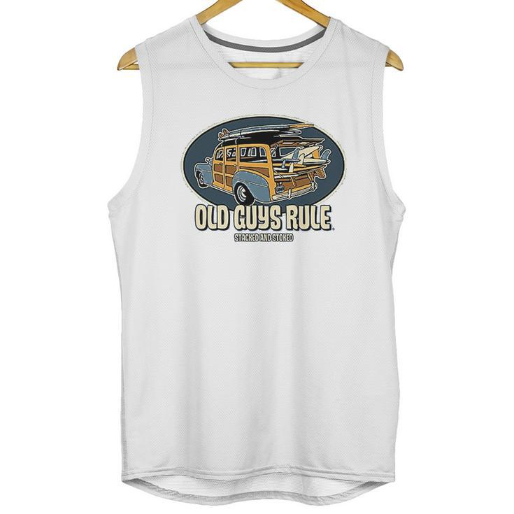 Old Guys Rule Stacked And Stoked Men Tank Top