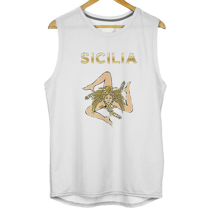 Sicilian Pride Sicilian Flag Trinacria Men Tank Top