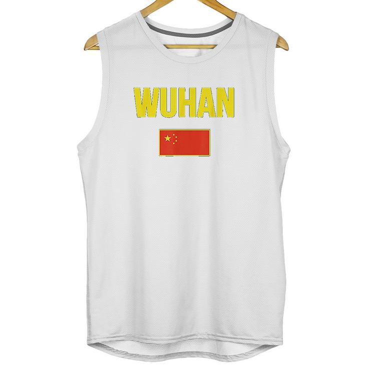 Wuhan Chinese Flag China Souvenir Men Tank Top