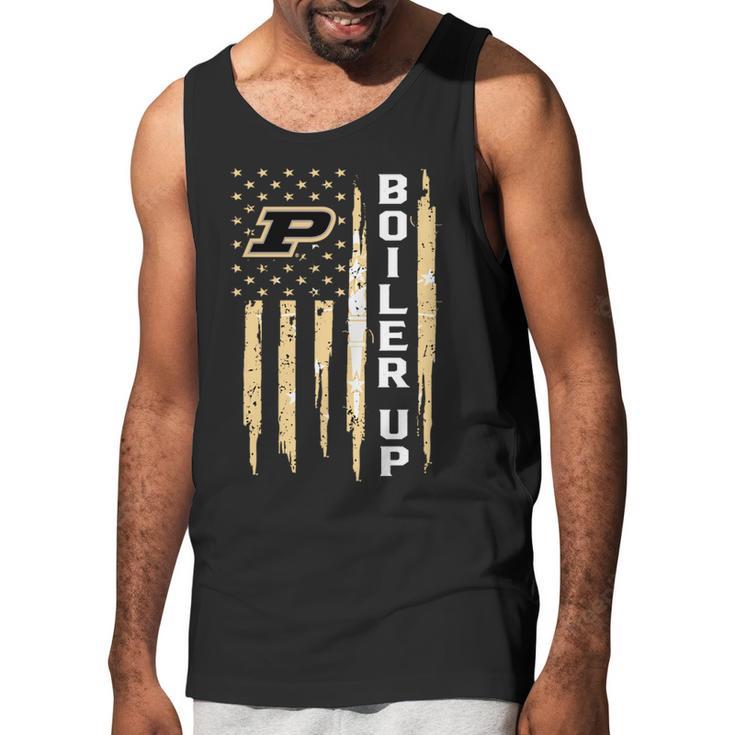 America Purdue Boiler Up Flag Men Tank Top