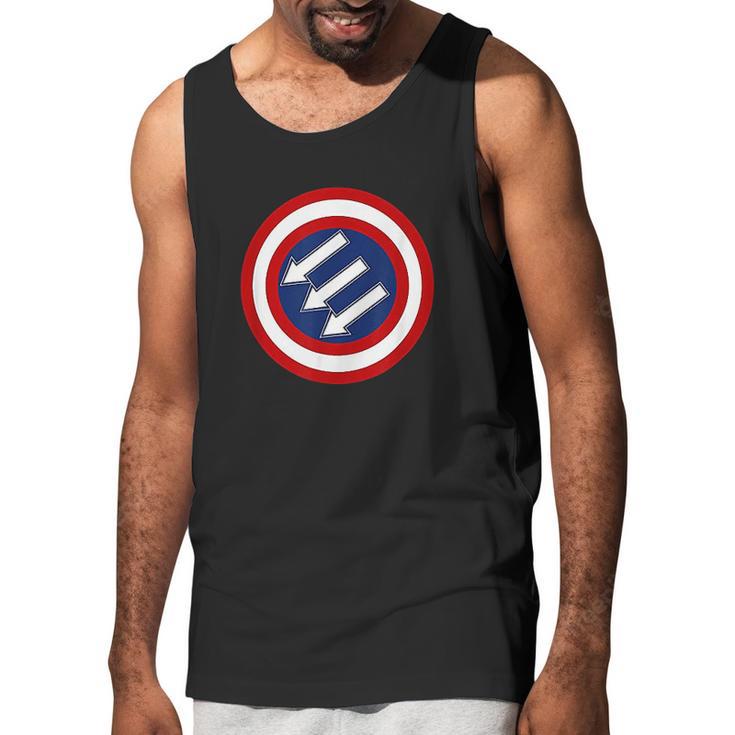 American Iron Front Retro Vintage Symbol Usa Flag Gifts Men Tank Top