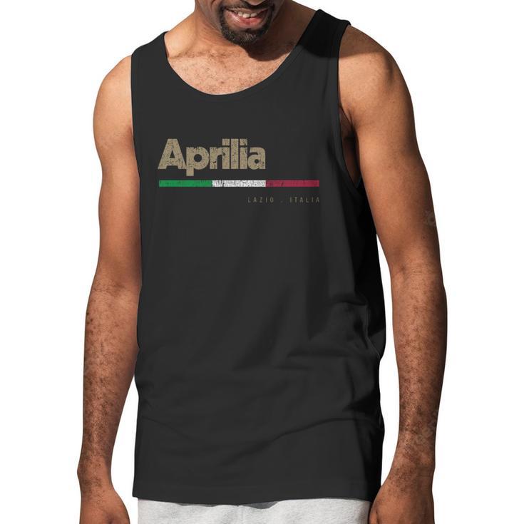 Aprilia Italian City Retro Flag Italy Gift Graphic Design Printed Casual Daily Basic Men Tank Top