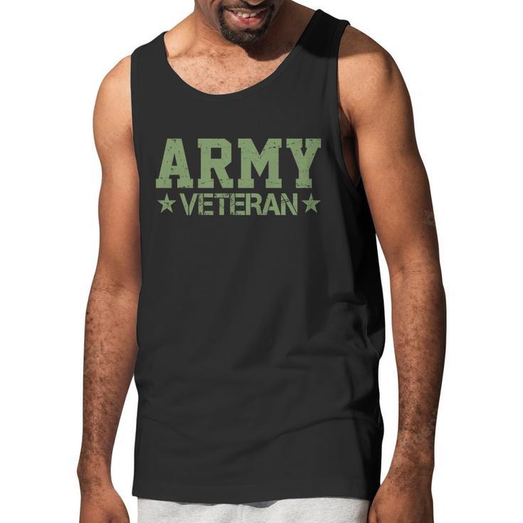 Army Veteran Distress Logo Graphic Design Printed Casual Daily Basic Men Tank Top