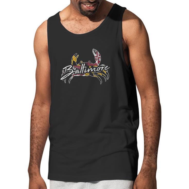 Baltimore Maryland Flag Crab Men Tank Top