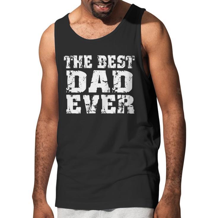 Best Dad Ever Block Logo Men Tank Top