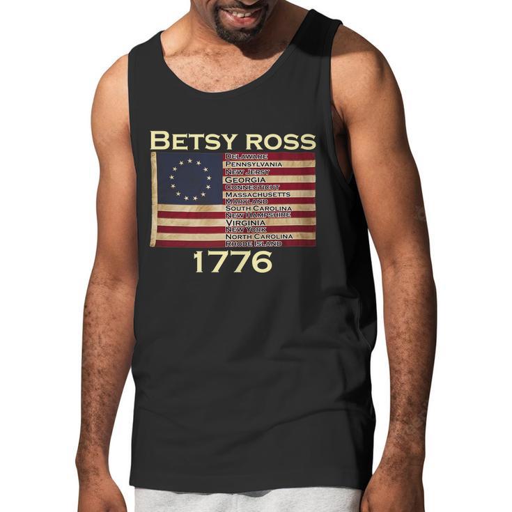 Betty Ross Original Colonies Flag Men Tank Top