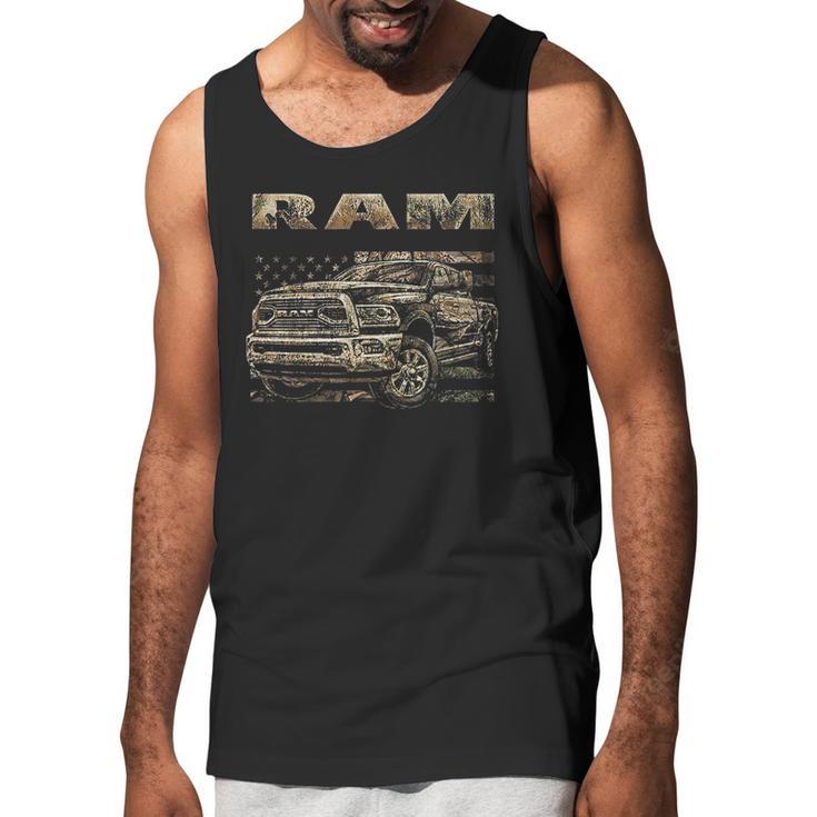 Buck Wear Ram 18 Camo Flag 5 Oz Range Men Tank Top