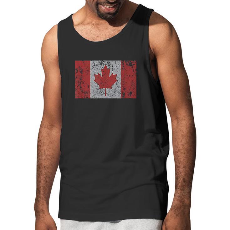 Canadian Flag Maple Leaf Canada Toronto Montreal Men Tank Top