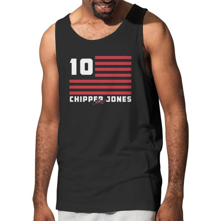 Chipper Jones Flag Stripes Men Tank Top