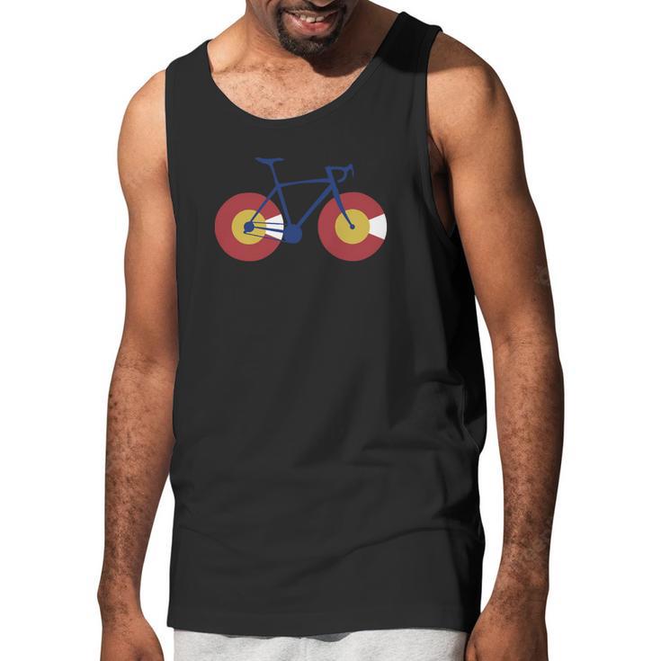 Colorado Flag Bicycle Men Tank Top