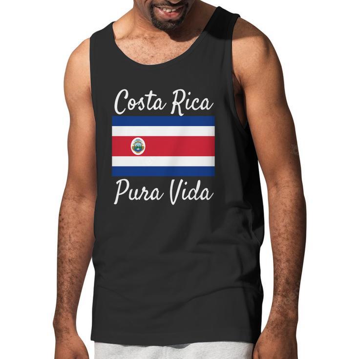 Costa Rica Pura Vida T-Shirt Beautiful National Flag Tee Men Tank Top